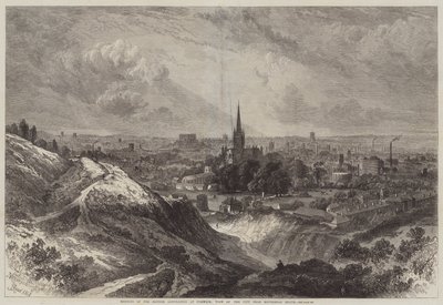 Meeting of the British Association at Norwich, View of the City from Mousehold Heath by Samuel Read